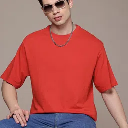 Moda Rapido Solid Relaxed Fit T-shirt-picture-14