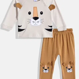 Moms Love Infant Boys Applique Detail T-Shirt With Trousers-picture-27