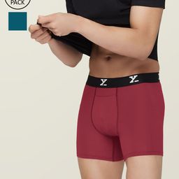 XYXX Men Pack Of 2 Snug fit Ultra-Soft Ace Modal Cotton Boxer Briefs-picture-49