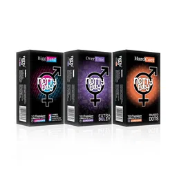 notty boy noTTy Set Of 3 4-In-1 Condoms - Ribbed - Dotted - Extra Time-picture-11