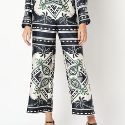 Vero Moda Women Ethnic Motifs Printed Straight Fit High-Rise Culottes Trousers-picture-33