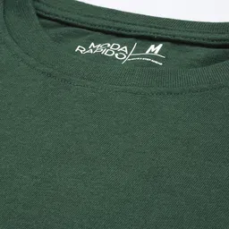 Moda Rapido Men Solid T-shirt image 2