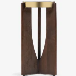 orange tree Prism Glass Top End Table In Gaj Finish Acacia Finish image 3