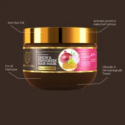 Khadi Natural POWERED BOTANICS Anti-Dandruff Onion & Fenugreek Hair Mask - 200 g image 5