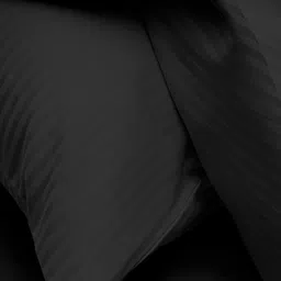 LABHAM Simple Living Black Striped Cotton 210 TC King Bedsheet with 2 Pillow Covers image 2