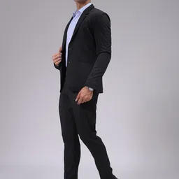 The Indian Garage Co. X Luxe Men Slim Fit Checked Formal Trousers image 4