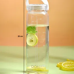 MARKET99 Transparent & White Single Plastic Printed Water Bottle image 2