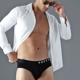 KOFFY Men Pack of 1 Form-Soft Premium Micro Modal Fabric Briefs image 2