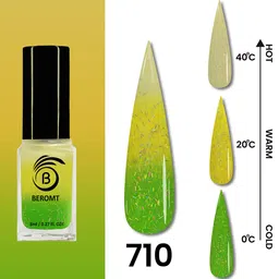 BEROMT Temperature Change Quick Dry Nail Polish - 8 ml Shade - BNP710 image 2