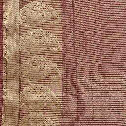 MIMOSA Maroon & Gold-Toned Zari Art Silk Kanjeevaram Saree image 5