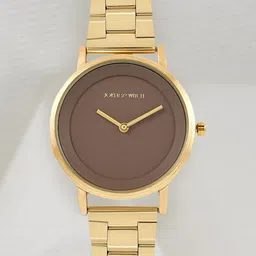 JOKER & WITCH Women Brown Printed Dial & Stainless Steel Bracelet Style Straps Analogue Watch AMWW517-picture-31