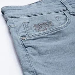 u.s. polo assn. denim co. U S Polo Assn Denim Co Men Blue Slim Fit Mid-Rise Light Fade Stretchable Jeans image 5