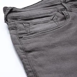 HERE&NOW Men Grey Slim Fit Light Fade Stretchable Jeans image 3