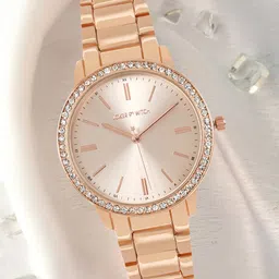 JOKER & WITCH Women Rose Gold-Toned Dial&Rose Gold Toned  Steel Straps WatchAMWW483-picture-21