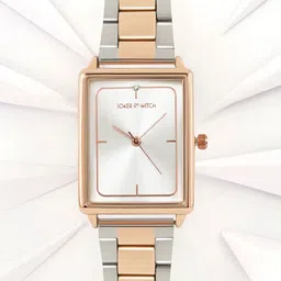 JOKER & WITCH Women White Dial & Rose Gold Toned Stainless Steel Bracelet Style Straps Analogue Watch-picture-21