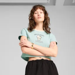 PUMA x HELLO KITTY AND FRIENDS Women's Graphic Slim Fit Crop Tee image 1
