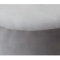 Shadowkart Grey & Gold Toned Wooden Round Pouffe Ottoman image 5