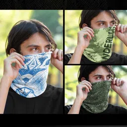 WANDERLOOMS Pack of 3 Unisex Soft Breathable Multipurpose Headbands image 1