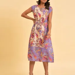 Paisley Print A-Line Dress image 1