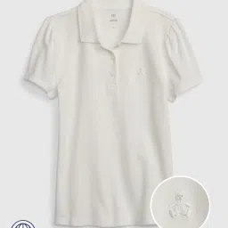 gap kids Polo T-Shirt with Placement Embroidery image 1