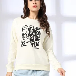 rio for trends select Women Floral Print Regular Fit Sweatshirt image 1