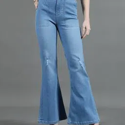 Shein Full Length High Rise Flared Jeans-picture-50