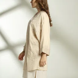 fusion Women Bohemian Embroidered Relaxed Fit Shrug image 2