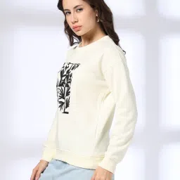 rio for trends select Women Floral Print Regular Fit Sweatshirt image 2