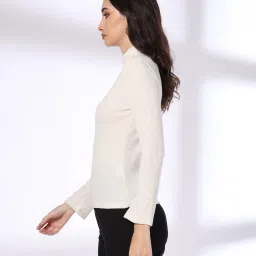fig Women Ribbed Relaxed Fit Top image 2