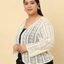 unaone Women Lace Regular Fit Shrug image 2