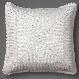 peepul tree Set of 4 Crochet Cotton Cushion Cover 16" x 16" image 2