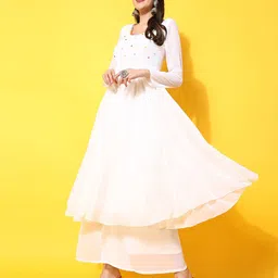 ph poshakhub Women Embroidered Anarkali Kurta image 2