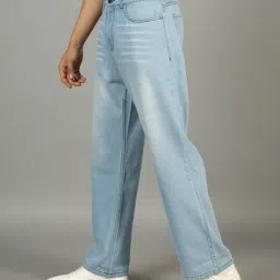 Shein Full Length Fly With Button Closure Mid Wash Jeans image 2