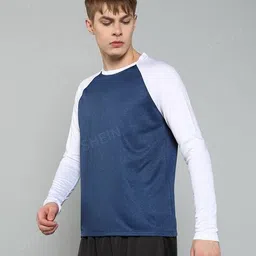 Shein Activewear Medium Length Full Sleeve Crew T-shirt image 2