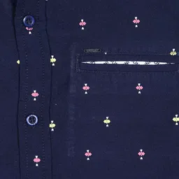 gini & jony Micro Print Shirt with Welt Pocket image 3