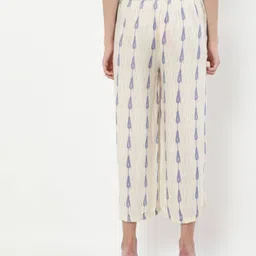 ateesa Printed Palazzos with Waist Tie-Up image 3