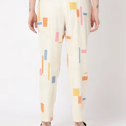 svrnaa by azorte Printed Kota Tapered Fit Pants image 3