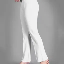 silverfly Mid-Rise Palazzo with Elasticated Waist image 3