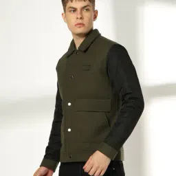 john players jeans Men Button-Closure Slim Fit Jacket image 3