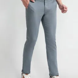 arrow sports Men Slim Fit Flat-Front Chinos image 3