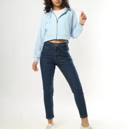 buda jeans co Boxy Fit Zip-Front Hoodie image 3