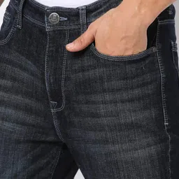 dnmx Men Lightly Washed Straight Jeans image 4