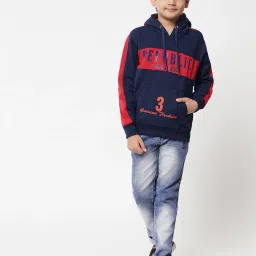 nick & jones Colourblock Hoodie with Kangaroo Pocket image 4