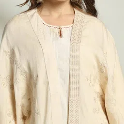 fusion Women Bohemian Embroidered Relaxed Fit Shrug image 4