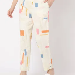 svrnaa by azorte Printed Kota Tapered Fit Pants image 4