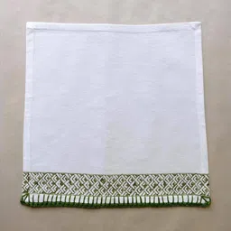design gaatha home living Set of 6 Table Napkins with Embroidered Border image 4