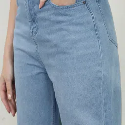 Shein Ankle Length Fly With Button Closure Mid Wash Jeans image 4