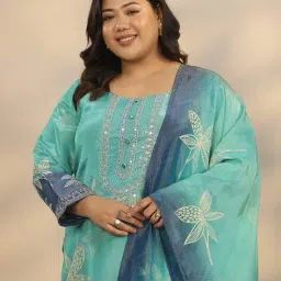 extra love by libas Women Floral Kurta Set image 4