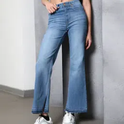 Shein Ankle Length Fixed Waist Frayed Hem Jeans-picture-44