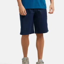 jockey 9426 Super Combed Cotton Rich Regular Fit Solid Shorts with Side Pockets image 5